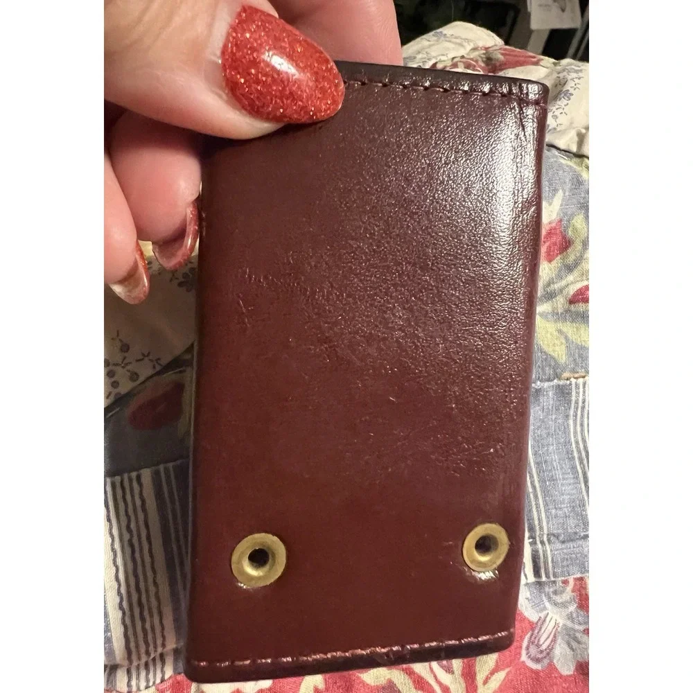Vintage Rolfs Key‎ Kaddy Cowhide Leather Brown? Maroon? Ladysmith Ladies 6 Hooks